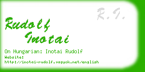 rudolf inotai business card